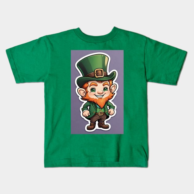 leprechaun Kids T-Shirt by Love of animals